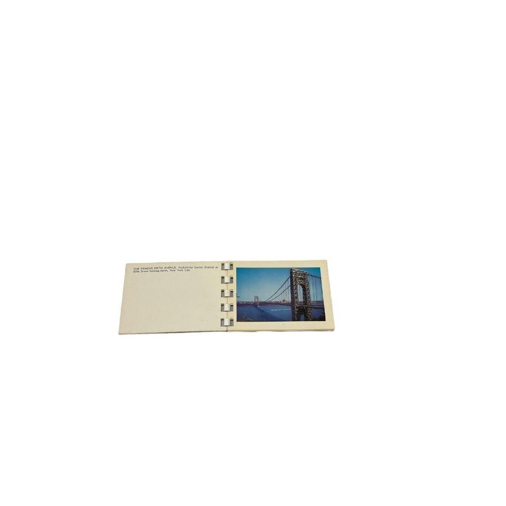 New York City Souvenir Pocket Sized Booklet 10 Natural Color Cards Kodachrome - Picture 4 of 5